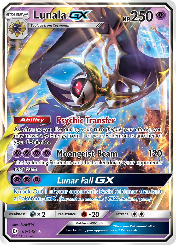 Sun & Moon Lunala GX #66/149