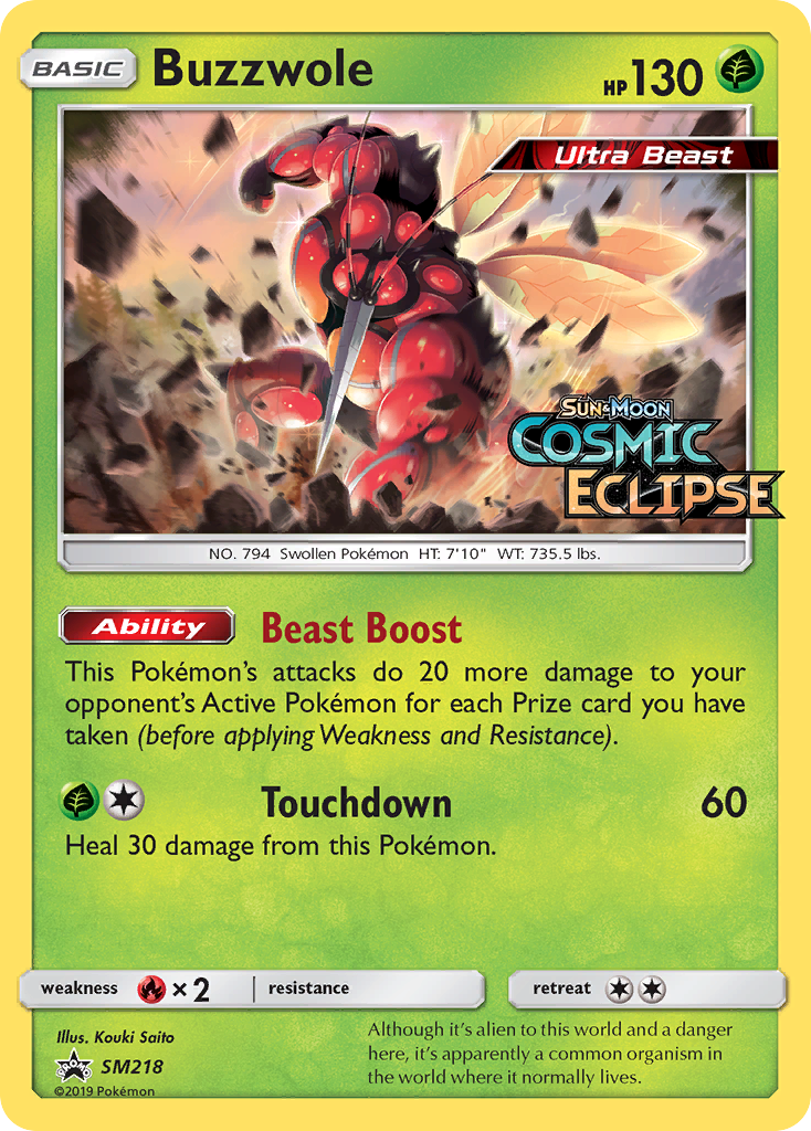 Sun & Moon Promo Buzzwole #218