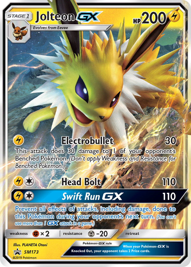 Sun & Moon Promo Jolteon GX #173