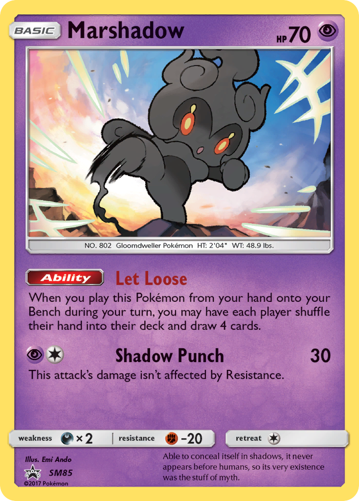 Sun & Moon Promo Marshadow #85