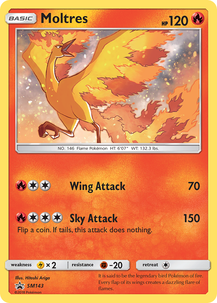 Sun & Moon Promo Moltres #143