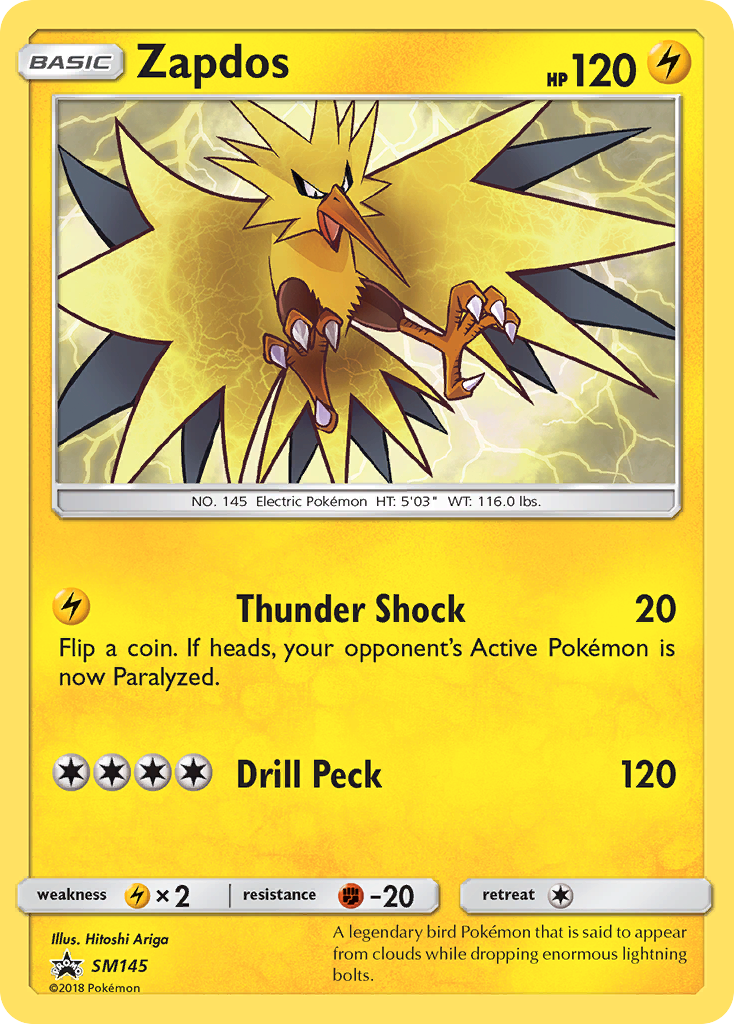Sun & Moon Promo Zapdos #145