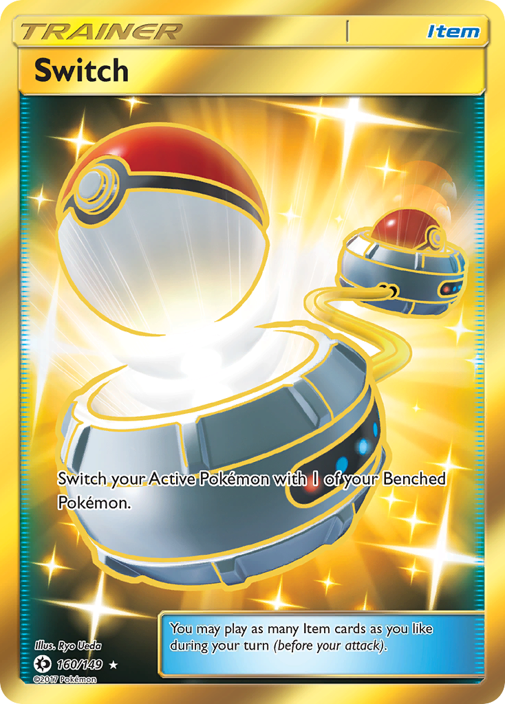Sun & Moon Secret Rare Switch #160/149