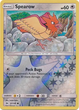 Sun & Moon Spearow #97/149 reverse holo