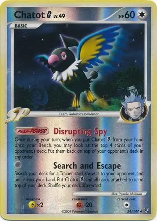 Supreme Victors Chatot G #54/147 reverse holo