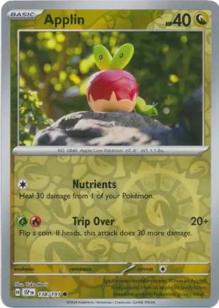 Surging Sparks Applin #138/191 reverse holo