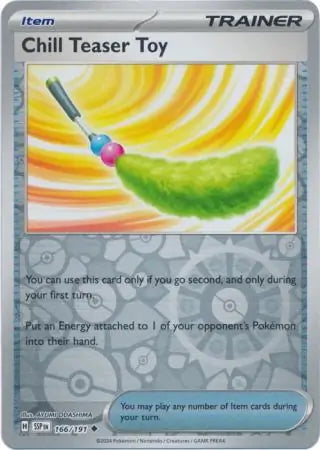 Surging Sparks Chill Teaser Toy #166/191 reverse holo