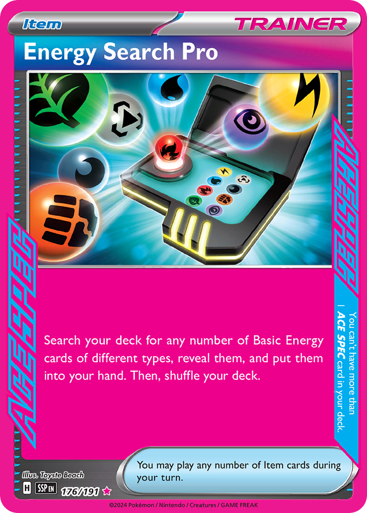 Surging Sparks Energy Search Pro #176/191