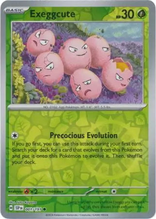 Surging Sparks Exeggcute #1/191 reverse holo