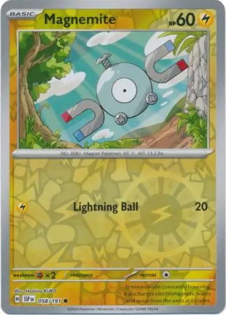 Surging Sparks Magnemite #58/191 reverse holo