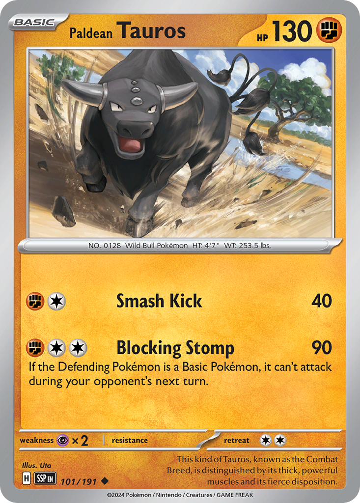 Surging Sparks Paldean Tauros #101/191