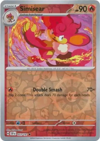 Surging Sparks Simisear #23/191 reverse holo