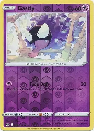 Sword & Shield Gastly #83/202 reverse holo