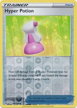 Sword & Shield Hyper Potion #166/202 reverse holo