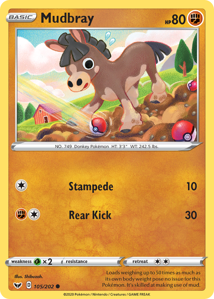 Sword & Shield Mudbray #105/202