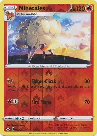 Sword & Shield Ninetales #23/202 reverse holo