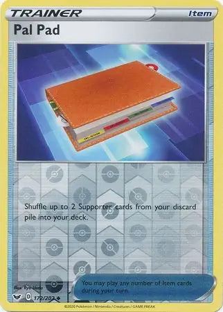 Sword & Shield Pal Pad #172/202 reverse holo
