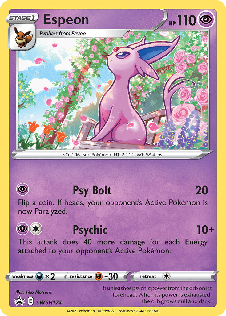 Sword & Shield Promo's Holo Espeon #174