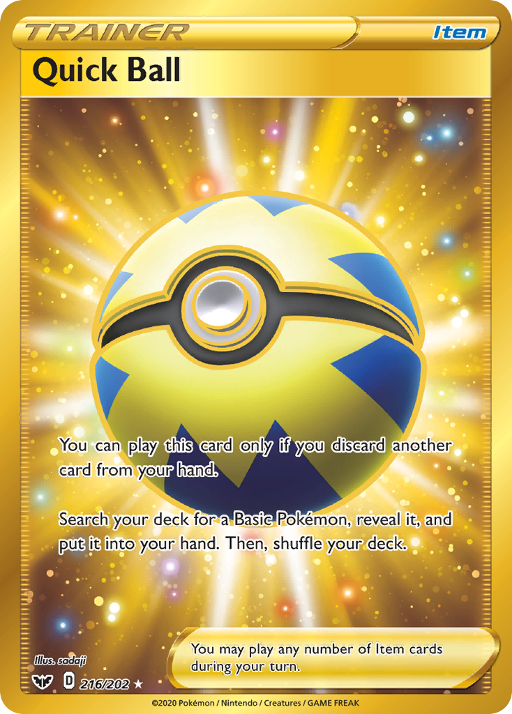 Sword & Shield Quick Ball #216/202