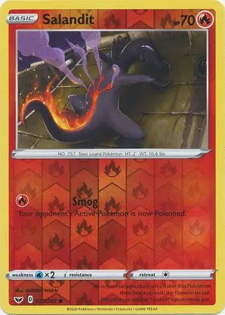 Sword & Shield Salandit #27/202 reverse holo