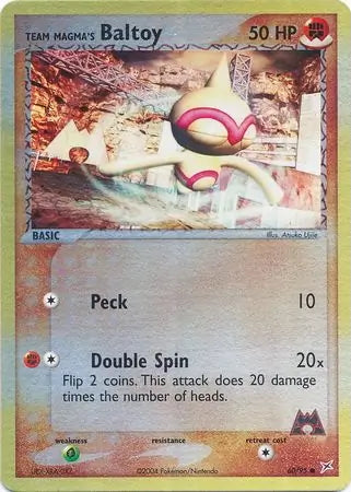 Team Magma v Aqua Team Magma's Baltoy #60/95 reverse holo