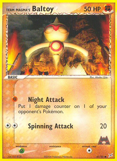 Team Magma v Aqua Team Magma's Baltoy #61/95