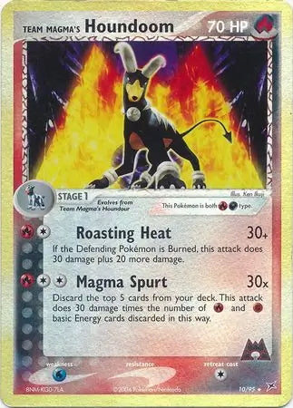 Team Magma v Aqua Team Magma's Houndoom #10/95 reverse holo