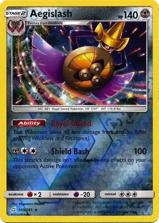 Team Up Aegislash #109/181 reverse holo