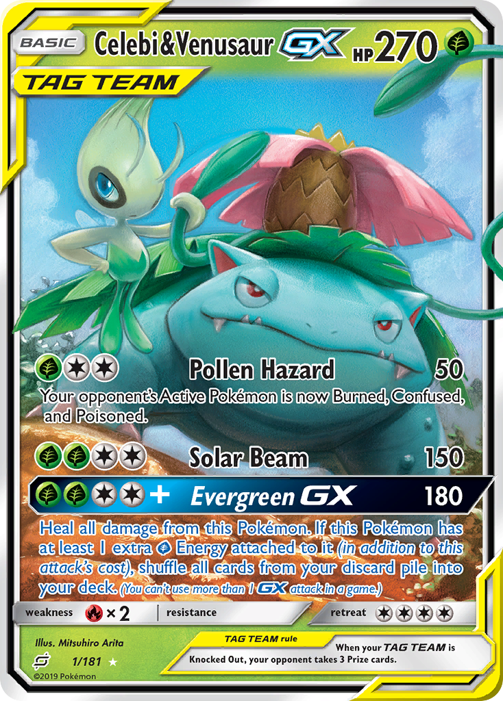 Team Up Celebi & Venusaur GX #1/181