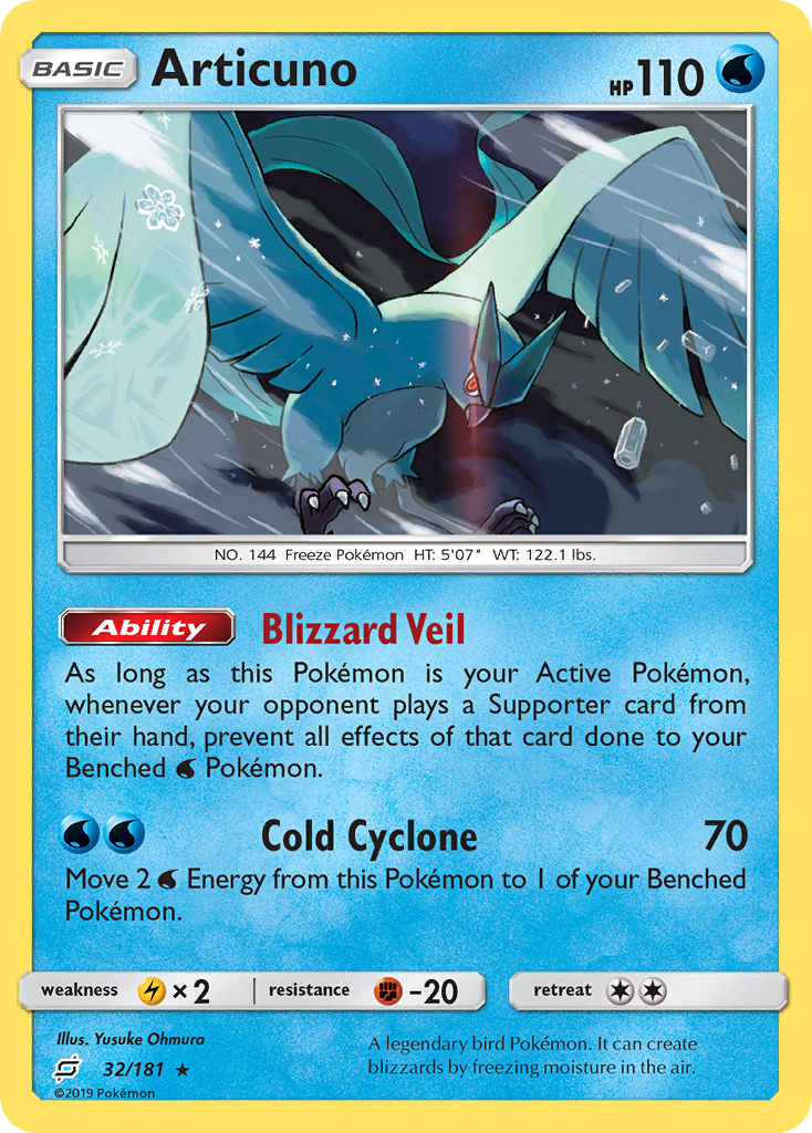 Team Up Holo Articuno #32/181