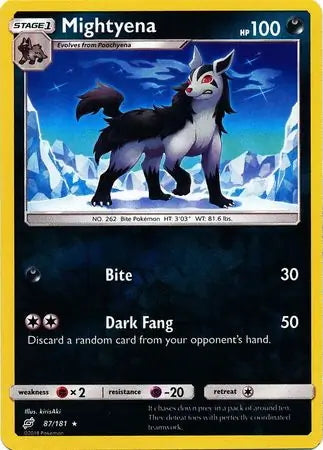 Team Up Mightyena #87/181 reverse holo
