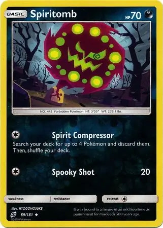 Team Up Spiritomb #89/181 reverse holo