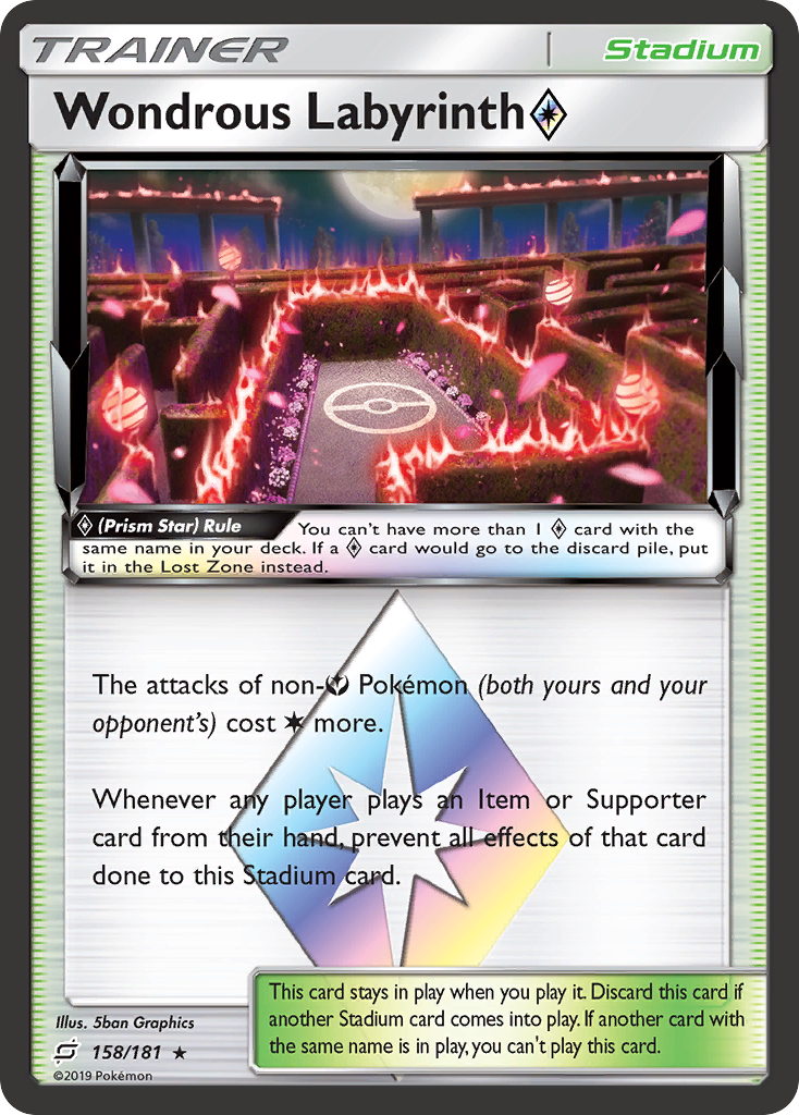 Team Up Wondrous Labyrinth Prism Star #158/181
