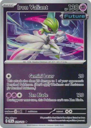 Temporal Forces Iron Valiant #79/162 reverse holo