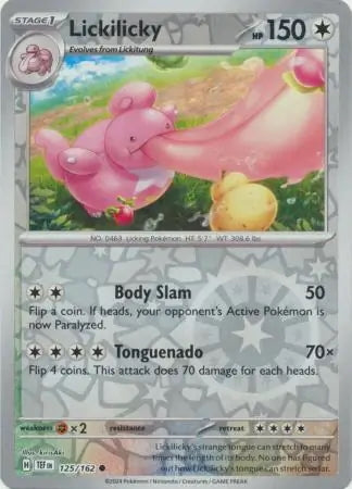 Temporal Forces Lickilicky #125/162 reverse holo