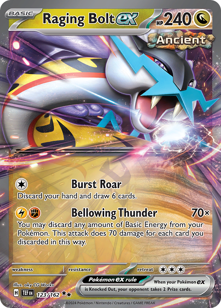 Temporal Forces Raging Bolt EX #123/162