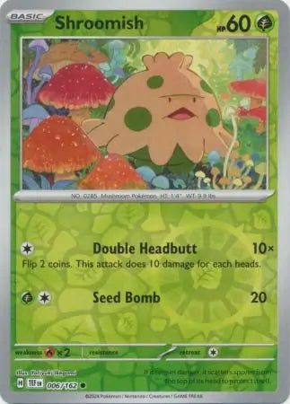 Temporal Forces Shroomish #6/162 reverse holo