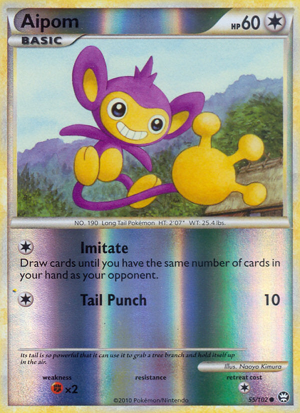 Triumphant Aipom #55/102 reverse holo