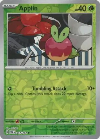 Twilight Masquerade Applin #17/167 reverse holo