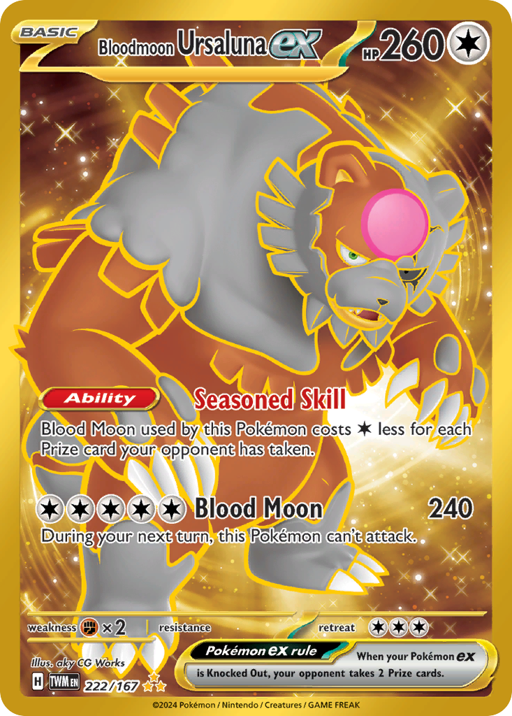 Twilight Masquerade Bloodmoon Ursaluna ex #222/167