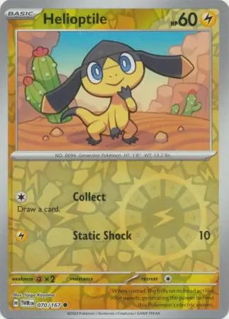 Twilight Masquerade Helioptile #70/167 reverse holo