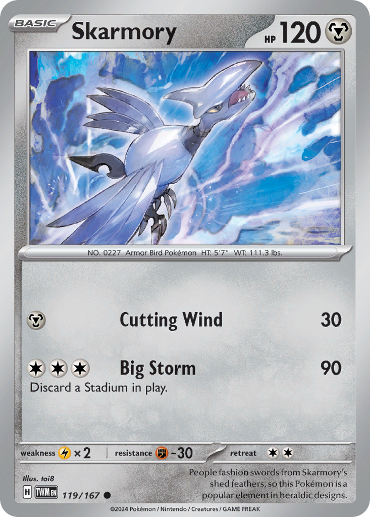 Twilight Masquerade Skarmory #119/167