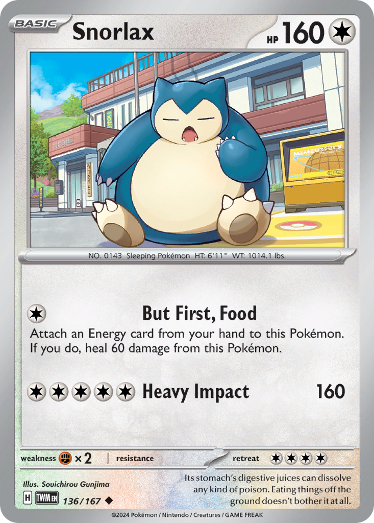 Twilight Masquerade Snorlax #136/167