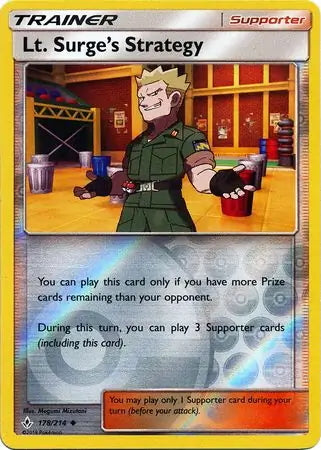 Unbroken Bonds Lt. Surge’s Strategy #178/214 reverse holo