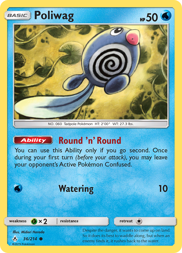 Unbroken Bonds Poliwag #36/214