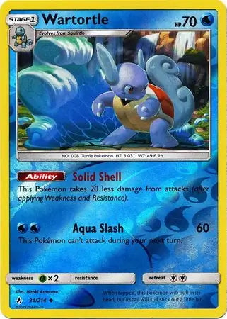 Unbroken Bonds Wartortle #34/214 reverse holo