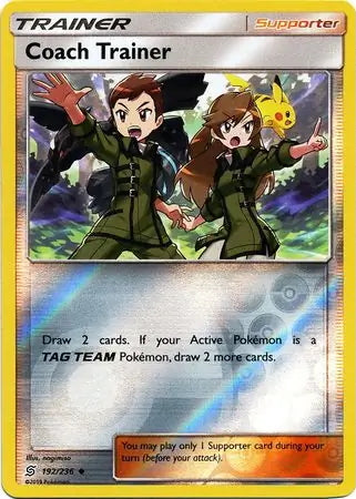 Unified Minds Coach Trainer #192/236 reverse holo