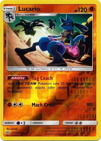 Unified Minds Lucario #117/236 reverse holo