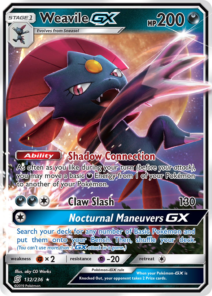 Unified Minds Weavile GX #132/236