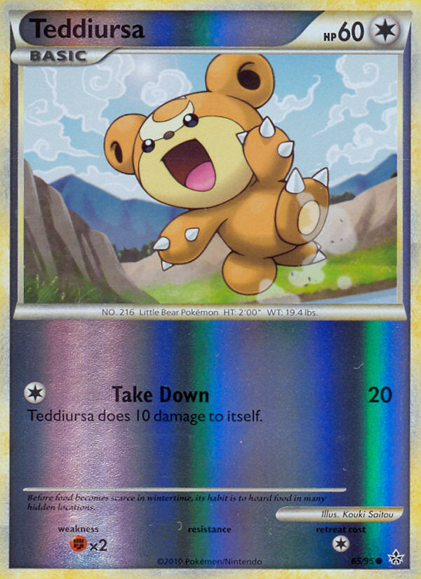 Unleashed Teddiursa #65/95 reverse holo